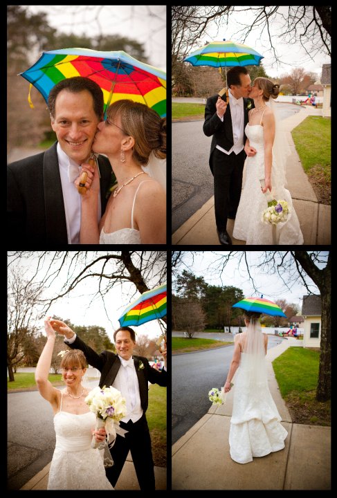 A photo montage from our wedding