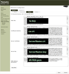 Tomato-VPN-Keys