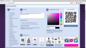 Generating the QR code online