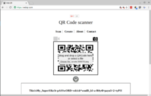 Decoding the QR image